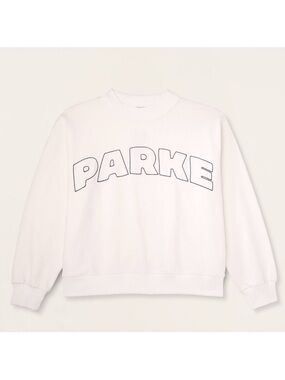 NWT PARKE Logo Pullover Sweatshirt